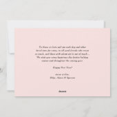 Carte photo moderne de bonne année de feuille d'or (Dos)