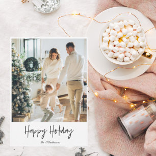 Carte Photo moderne de Family   Happy Holiday