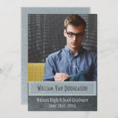 Carte photo moderne de la graduation urbaine (Devant / Derrière)