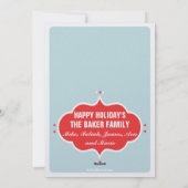 CARTE PHOTO MODERNE DE NOËL (Dos)