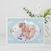 CARTE PHOTO MODERNE DE NOËL (Debout devant)