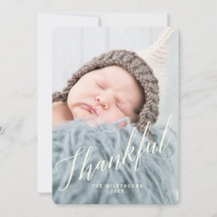 Carte photo moderne de Thanksgiving