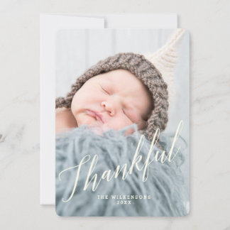 Carte photo moderne de Thanksgiving