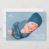 Carte photo moderne élégant (Devant)