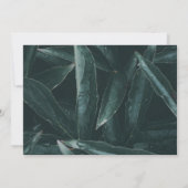 Carte Photo moderne élégante de souvenir de chagrin (Dos)