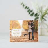 Carte Photo Moderne Étiquette Tourbillon Orange Sa (Debout devant)