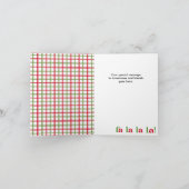 Carte photo moderne Fa La La Christmas (Intérieur)