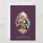 Carte Photo Moderne Minimale De Plum Et De Bois (Devant)