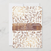 Carte Photo Moderne 'Save the Date' à Feuille de C (Dos)