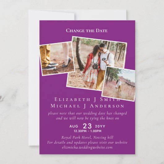 Carte PHOTO Modifier la date Plans reporter N'IMPORTE QU (Devant)