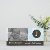 carte photo monogramme (Debout devant)