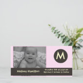 carte photo monogramme (Debout devant)