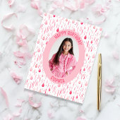 Carte Photo Motif rose