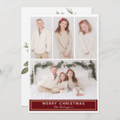 Carte photo multiple de Noël (Devant / Derrière)