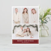 Carte photo multiple de Noël (Debout devant)