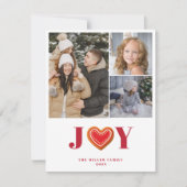 Carte photo multiple de Noël avec biscuits au ging (Devant)