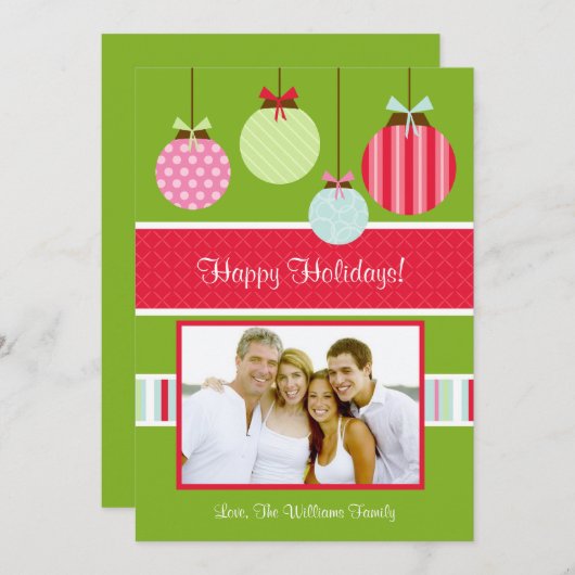 Carte photo Noël (Devant / Derrière)