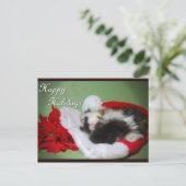 carte photo "Noël au cochon de Guinée" (Debout devant)