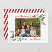 Carte photo Noël, carte de voeux Noël (Devant / Derrière)