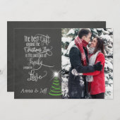 Carte photo Noël Chalkboard (Devant / Derrière)