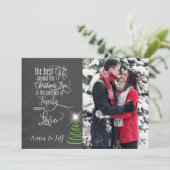 Carte photo Noël Chalkboard (Debout devant)