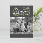 Carte photo Noël Holly-Holiday (Debout devant)