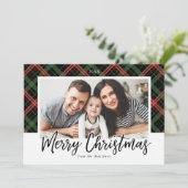 Carte photo Noël Plaid (Debout devant)