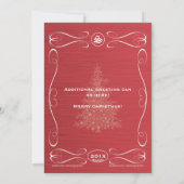 Carte photo Noël rouge (Dos)