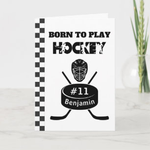 Carte Photo Nom Age Texte Jersey Numéro Hockey Sport