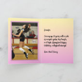 Carte Photo Nom Sentiment Sport Thème Volleyball (Intérieur)