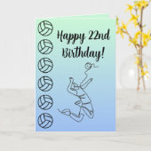 Carte Photo Nom Sentiment Sport Thème Volleyball (Fleur jaune)