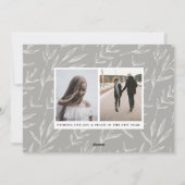 Carte Photo Nouvel An avec Flare Bokeh |  (Dos)