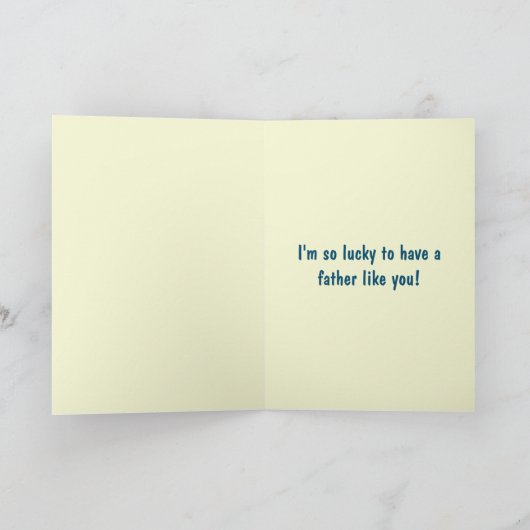 Carte Photo Pailletée pour la Première Fête des Pè (Intérieur)