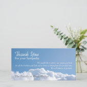 Carte photo paisible de Merci de sympathie du ciel (Debout devant)