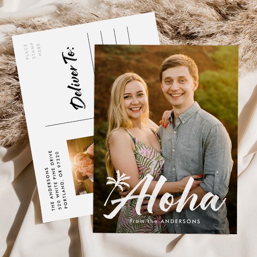Carte Photo Palmier Aloha 2