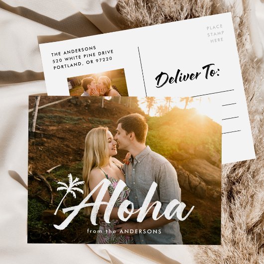 Carte Photo Palmier Aloha 2