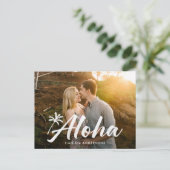 Carte Photo Palmier Aloha 2 (Debout devant)
