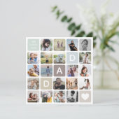 Carte Photo Papa moderne Collage Fête des pères Amour de (Debout devant)