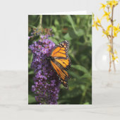 Carte photo papillon (Fleur jaune)