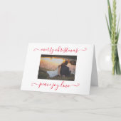 Carte Photo Peace Jove Love Joyeux Noël (Devant)