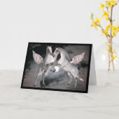 Carte photo Pegasus Imaginaire de la pleine mère c (Fleur jaune)