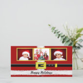 Carte photo père Noël Suit (Debout devant)