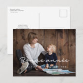 Carte photo personnalisable Bonne année (Devant / Derrière)