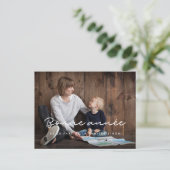 Carte photo personnalisable Bonne année (Debout devant)