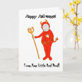 Carte photo personnalisable de Halloween (Fleur jaune)