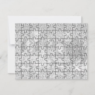 Carte Photo personnalisable "Faux" Puzzle Card-63 pièces