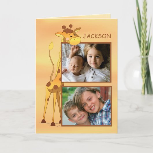 Carte Photo personnalisable, Nom Big Brother Félicitatio (Devant)