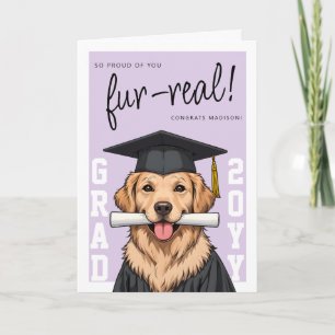 Carte Photo personnalisé de chien retriever doré mignon