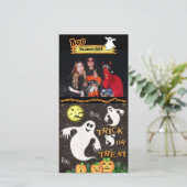 Carte photo personnalisé Halloween (Debout devant)
