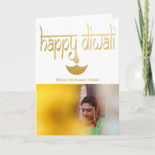 Carte Photo personnalisé Joyeux Diwali